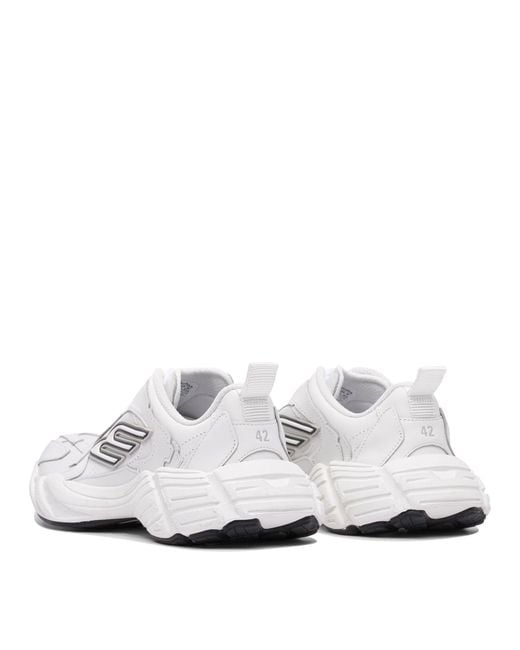Balenciaga White Sports Shoes Monday