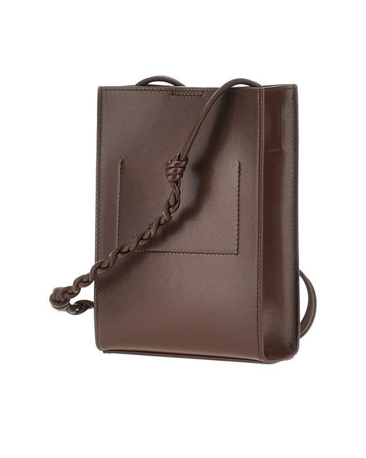 Jil Sander Brown Small Tangle Bag