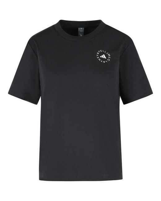 Adidas By Stella McCartney Black Cotton Blend T Shirt