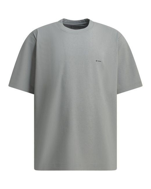 Goldwin Gray Crew-Neck T-Shirt With Logo for men