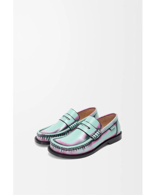 Loewe Blue Campo Loafers Light