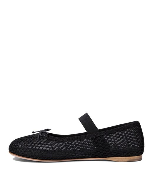 Miu Miu Black Mesh Fabric Ballet Flat