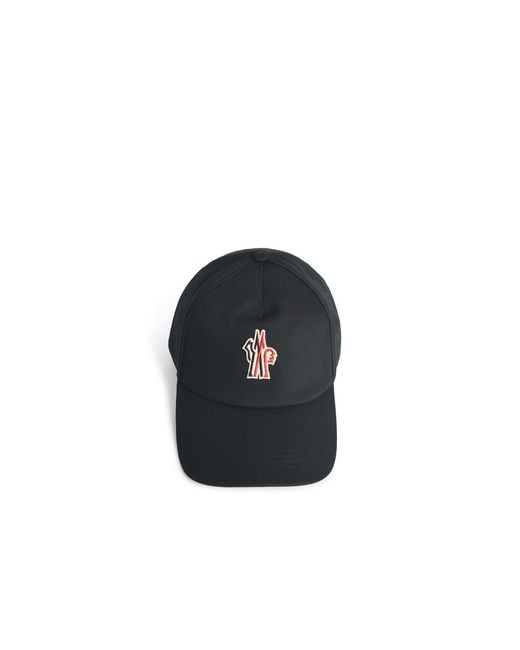 Moncler Black Cotton Cap for men