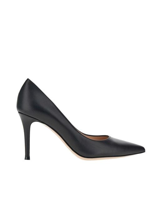 Gianvito Rossi Blue 'Gianvito' Leather Pumps