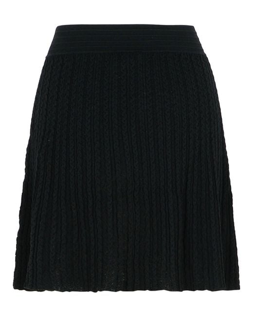 A.P.C. Black 'Kayla' Wool Skirt
