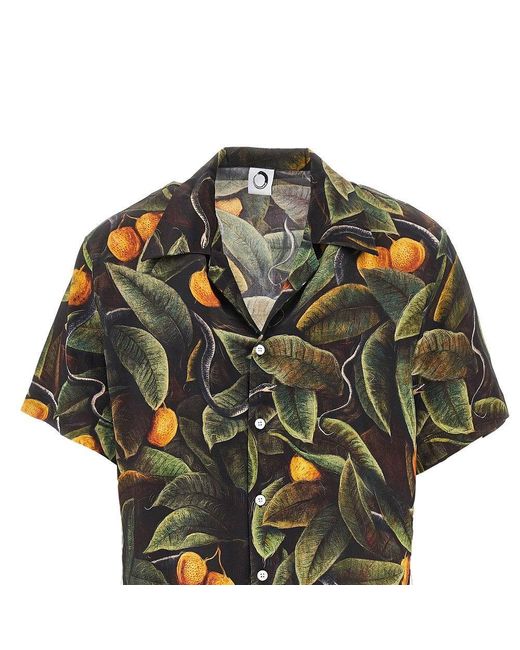Endless Joy Green 'Snaker' Silk Shorts for men
