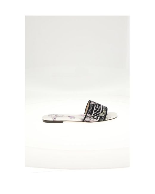 Dior White Dior Dway Slide 0.5Cm