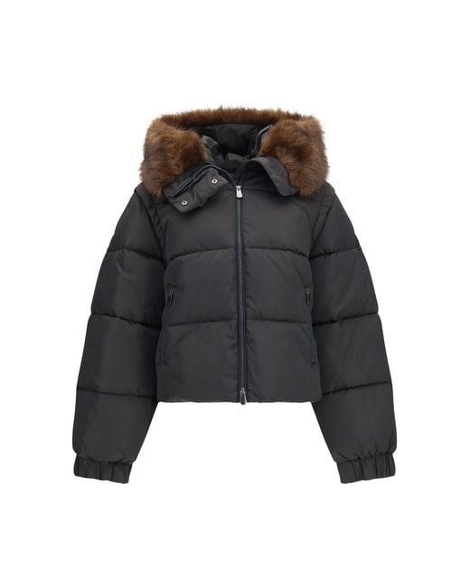 Pinko Black Godetia Padded Down Jacket