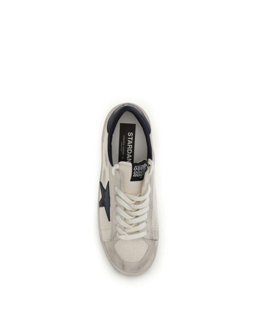 Golden Goose Deluxe Brand White Stardan Sneakers/Ink for men