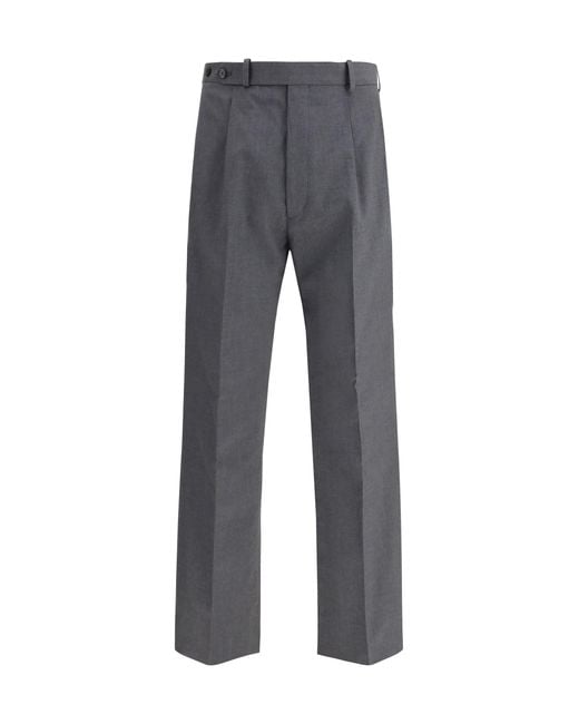 Men's Grey Wool Trousers