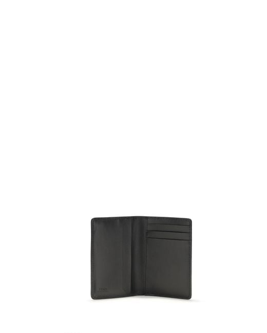 Fendi Black Leather Card Holder for men