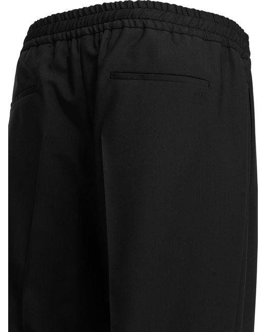 Valentino Black Vlogo Signature Tailored Pants for men