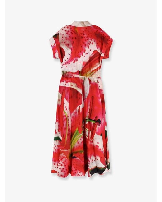 Tory Burch Red Dress With Print