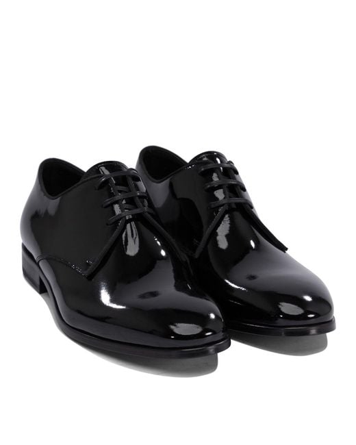 Fabi Black Lace-Up Shoes for men
