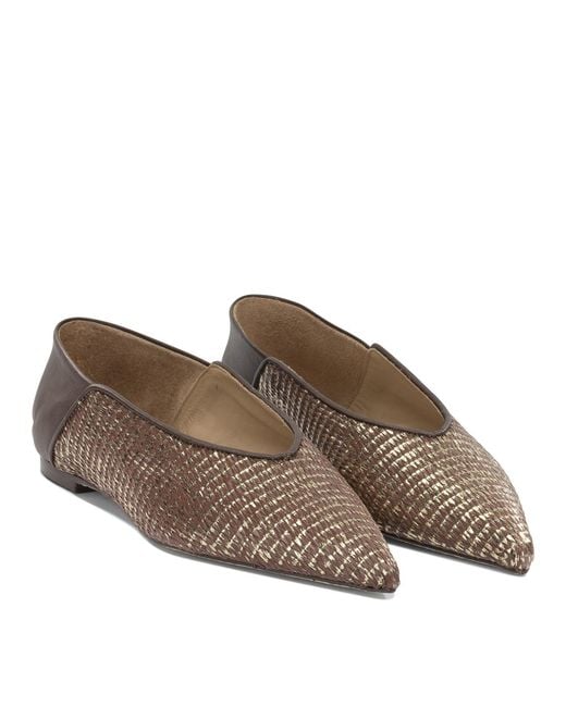 Ammb Milano Brown Leather Ballerinas