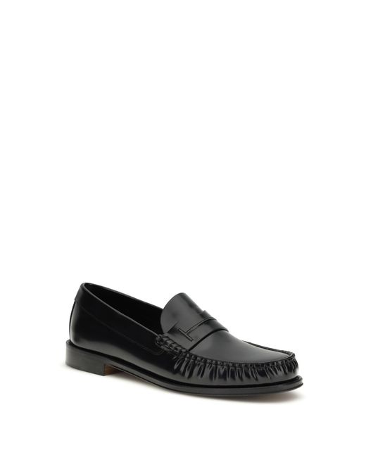 Tom Ford White Polished Leather Loafers for men
