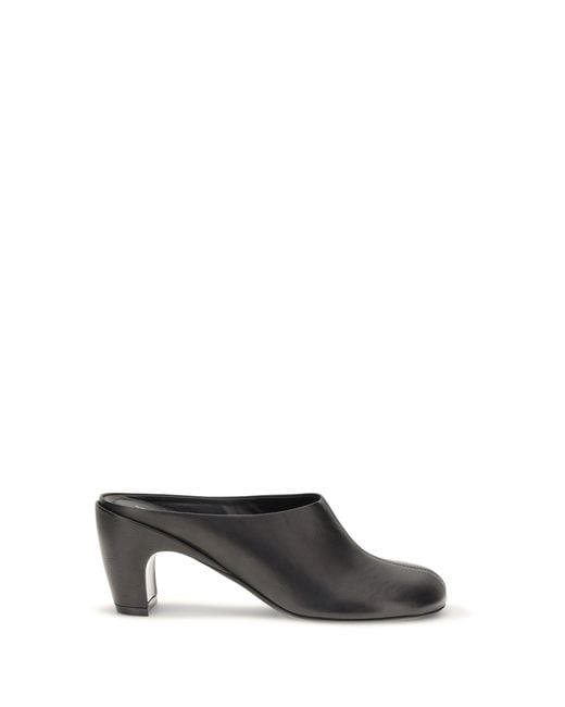Dries Van Noten White Leather Mules