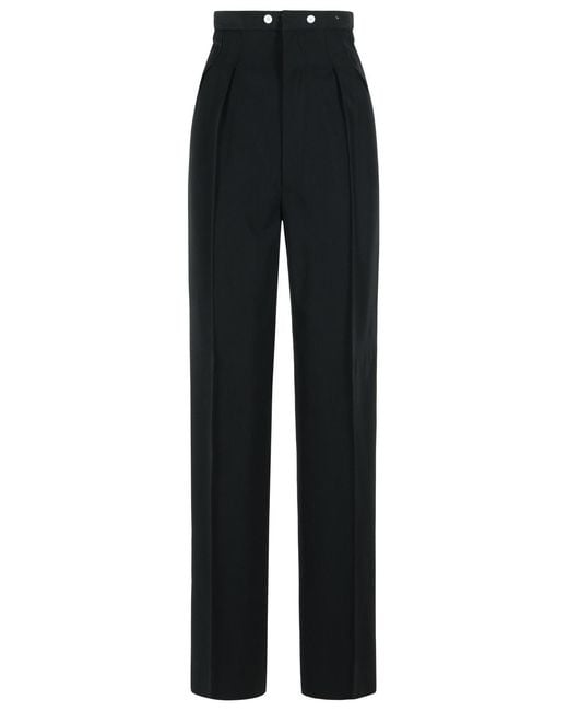 Maison Margiela Black Wool Pants