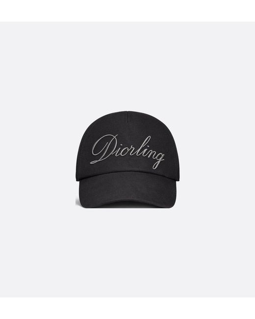 Dior Black Ling Trucker Hat for men