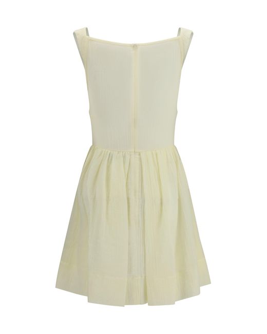 Vivienne Westwood White Sunday Draped Tiered Dress