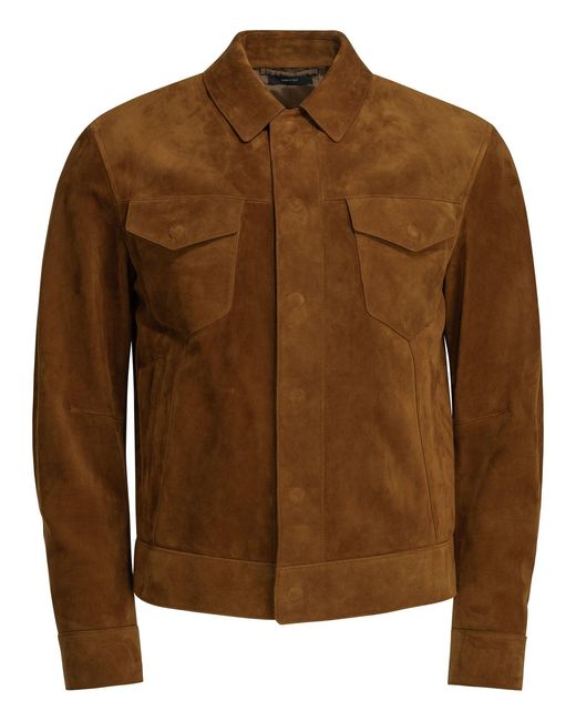 Tom Ford Brown Suede Jacket for men