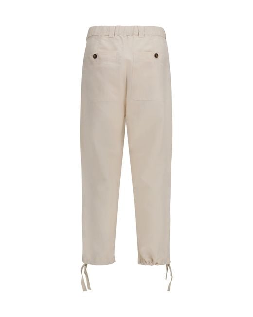 Brunello Cucinelli Natural Linen Pants for men