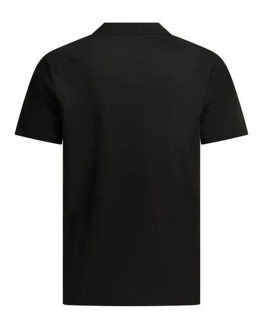 NN07 Black "Paul" Buttonless Polo Shirt for men
