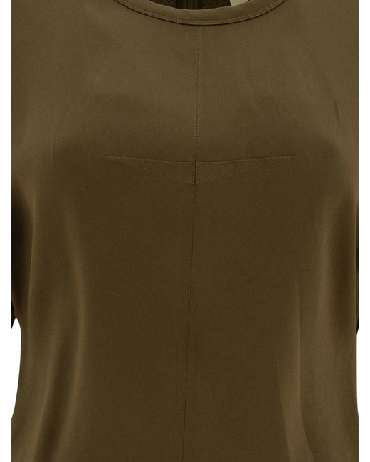 Isabel Marant Green Puff Sleeve Top