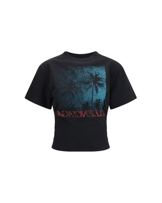 Balenciaga Blue Cropped T-Shirt Vintage Holiday