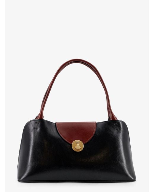 Versace Black Vivian Leather Shoulder Bag