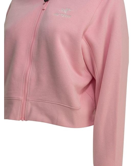 Arc'teryx Pink "Emblem Fleece" Hoodie