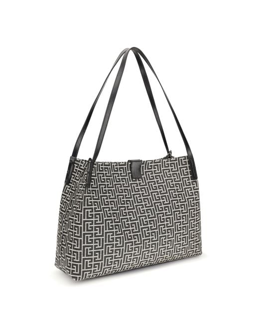 Balmain Black Medium Tote Bag