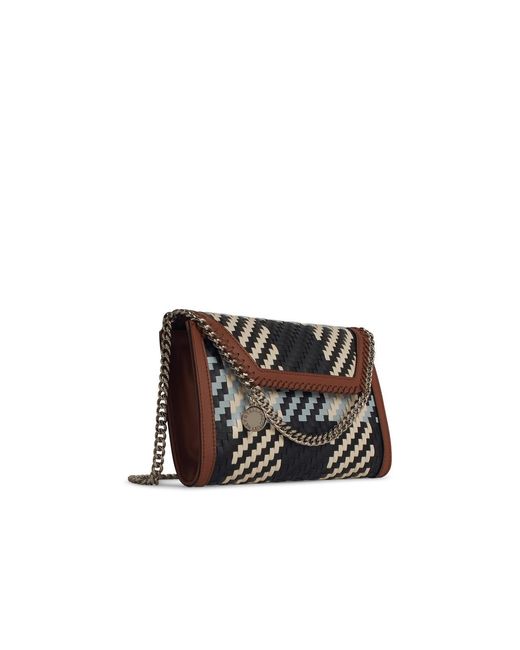 Stella McCartney Black 'Mini Falabella' Eco Alter Mat Crossbody Bag