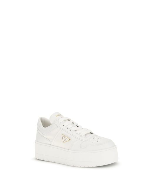 Prada White Lace Up
