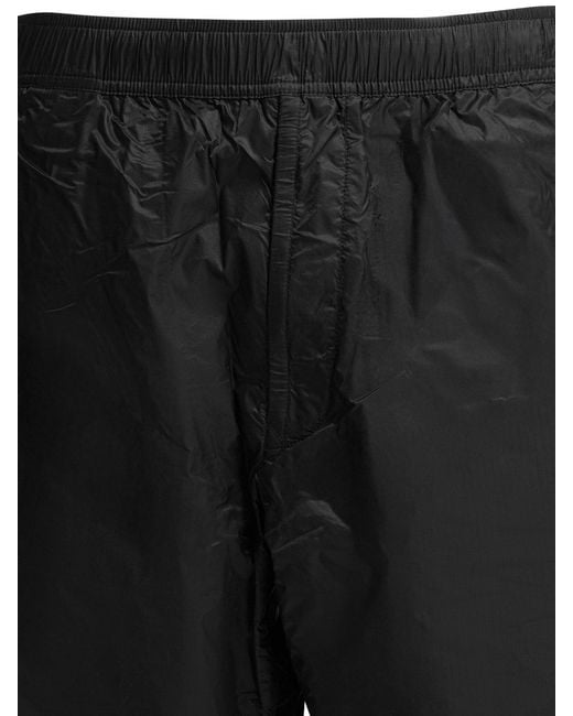 Stone Island Black Cargo Pants With Logo for men