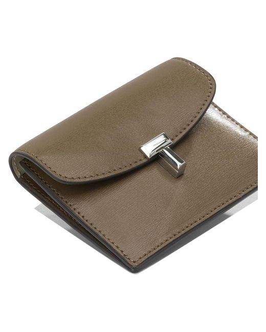 Totême Gray T-Lock Card Holder