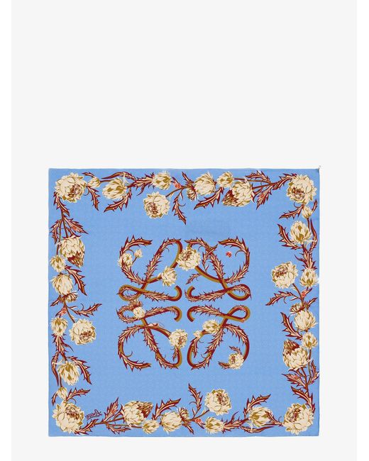 Loewe Blue Silk Foulard