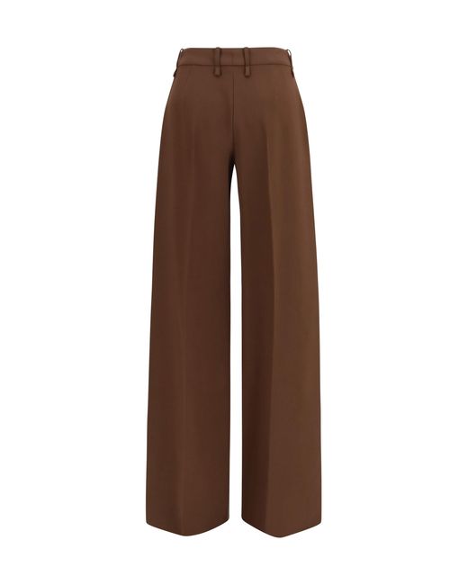 Ermanno Scervino Brown Straight-Leg Pants Chestnut