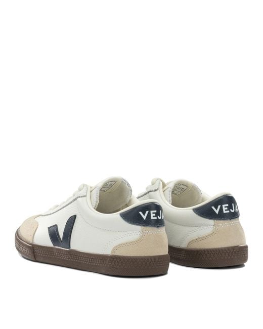 Veja White "Volley" Sneakers