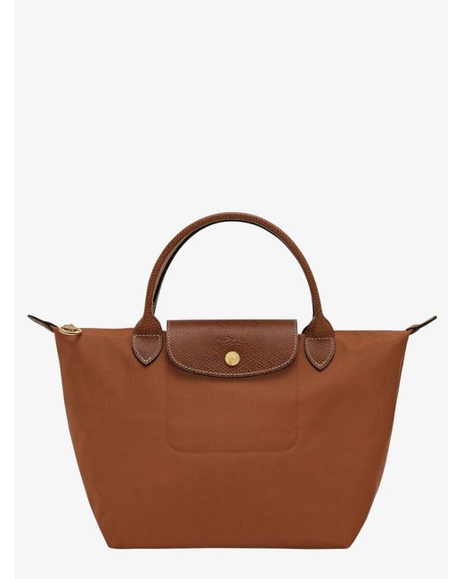 Longchamp Brown Le Pliage Nylon Handbag