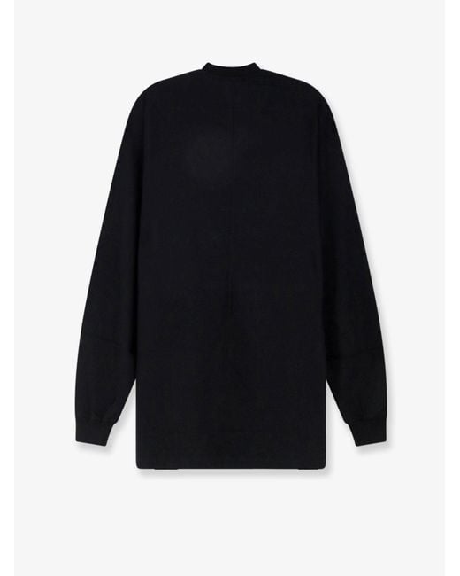 Rick Owens Black Cotton T-Shirt for men