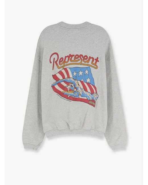 Represent Gray Sweater Beach Boys Americas Band Cotton for men