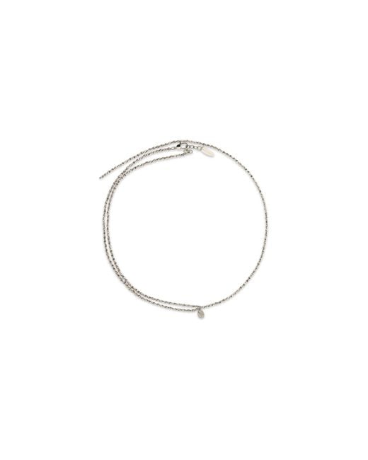 Brunello Cucinelli White Chain Necklace