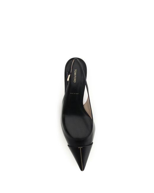 Tom Ford Black Pumps Leather Slingback