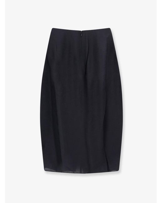Totême Blue Parachute Silk Blend Skirt