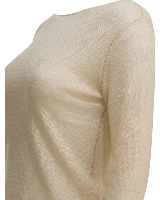 Auralee Natural Cashmere Boat Sweater
