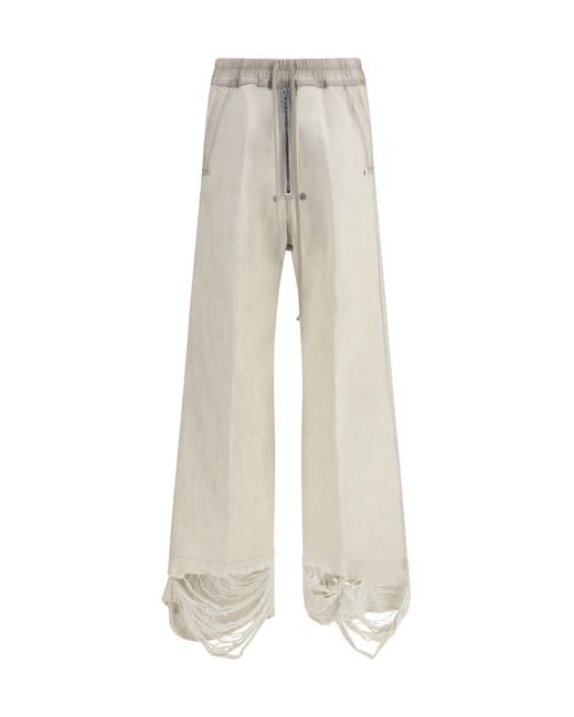 Rick Owens Natural Wide Bela Pants for men