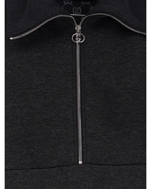 Gucci Black Double Jersey Dress