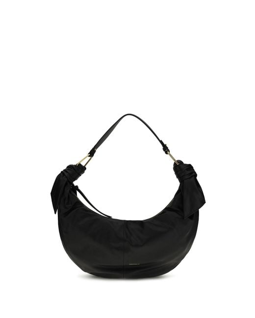 Coccinelle Black Shoulder Bag Furoshiki Leather
