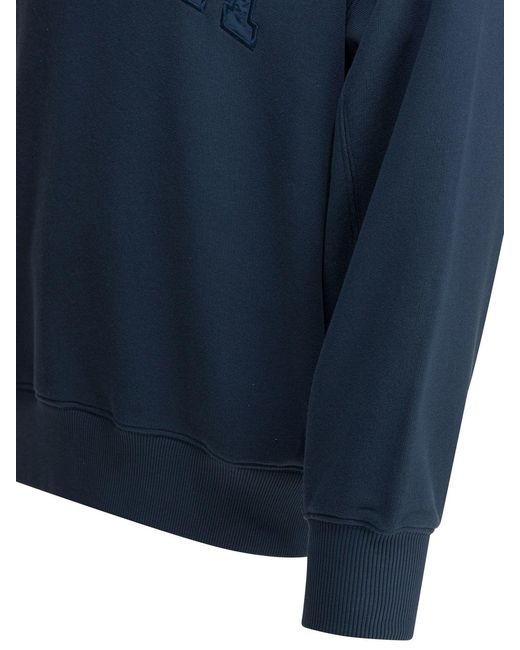 Autry Crewneck Sweatshirt With Logo Sweatshirts Blue for men